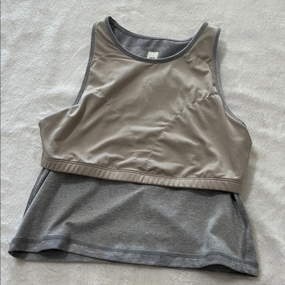 Vuori Women's Gray Camo Tank Top